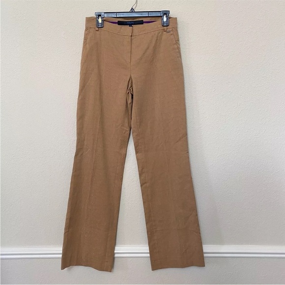 Escada Sport Josephine WIDE Leg Chino Khaki Pants Women's 36 - US 6 - Picture 1 of 9